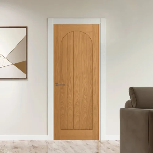 Oak Internal Fully Finished Farley Arched Square Top Door (122071)