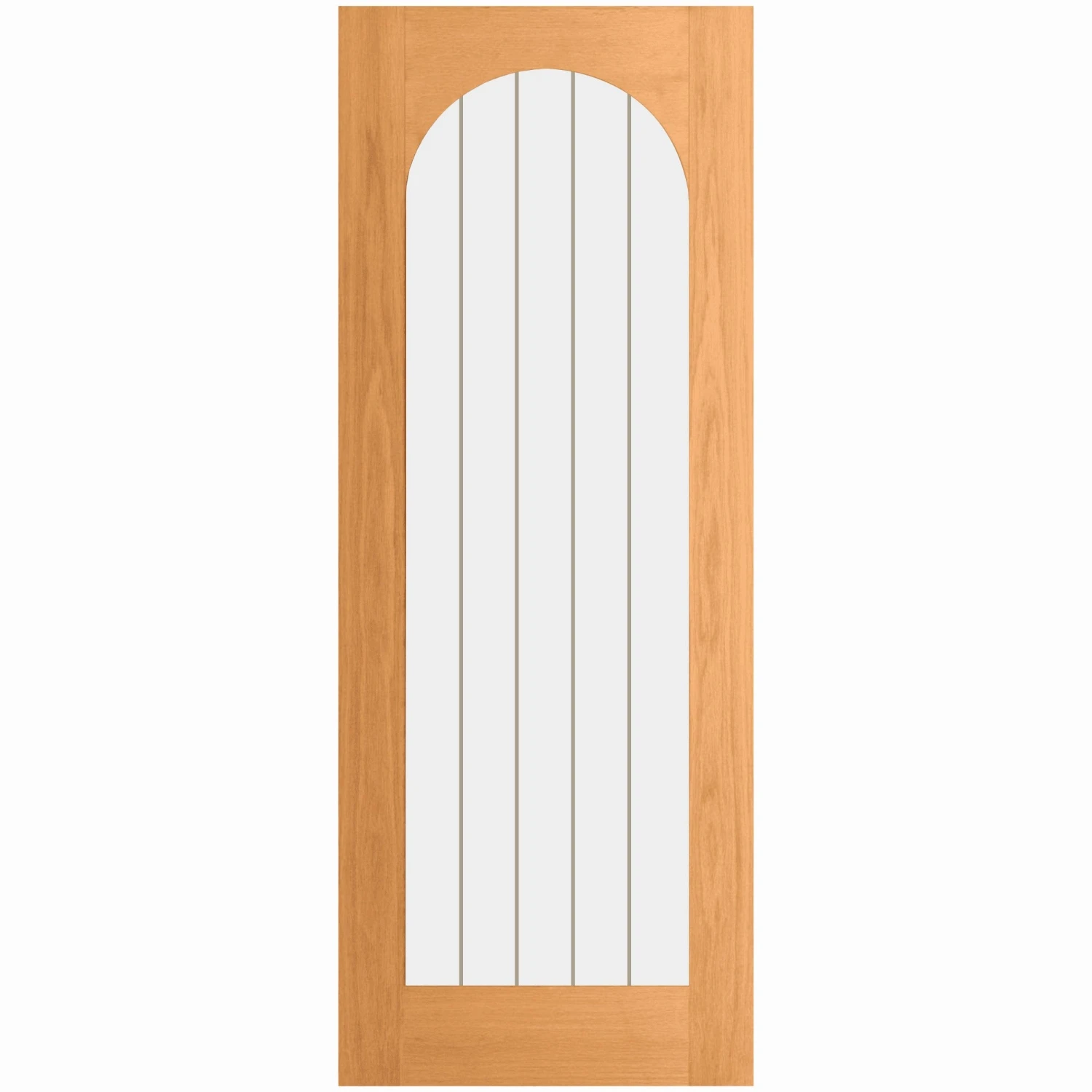 Oak Internal Fully Finished Farley Arched Square Top 1 Light Obscure Lined Clear Glass Door (122072) 2 Oak Internal Fully Finished Farley Arched Square Top 1 Light Obscure Lined Clear Glass Door (122072) - Image 2