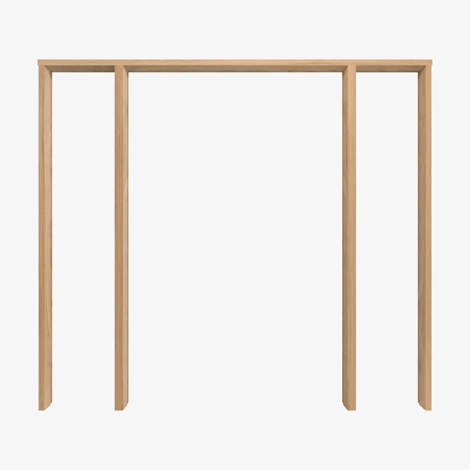 Oak Unfinished Parma Internal 1 Light Clear Glass Room Divider Set 2 Oak Unfinished Parma Internal 1 Light Clear Glass Room Divider Set - Image 2