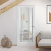 White Internal Primed Toledo 3 Light Obscure Glass Made-to-Measure Door