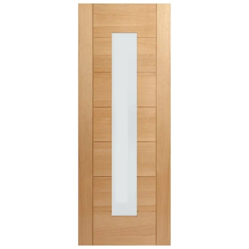 Oak Internal Fully Finished Pedrena 1 Light Obscure Glass Made-to-Measure Door (121930) -Oak Door Store 1714119202 75745100