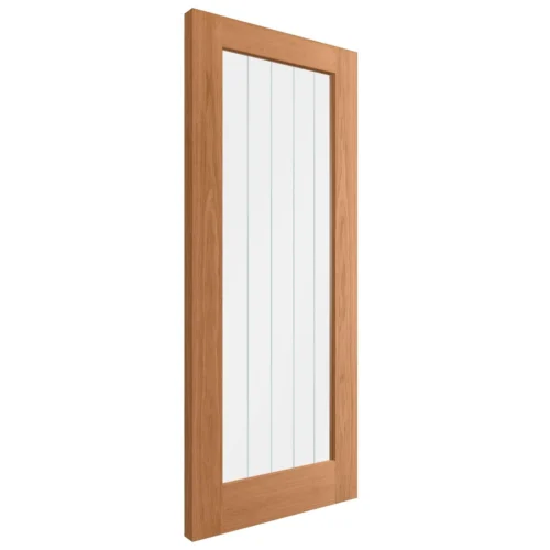Oak Internal Fully Finished Farley 1 Light Obscure Glass Made-to-Measure Door (121928) -Oak Door Store 1714120256 54068100
