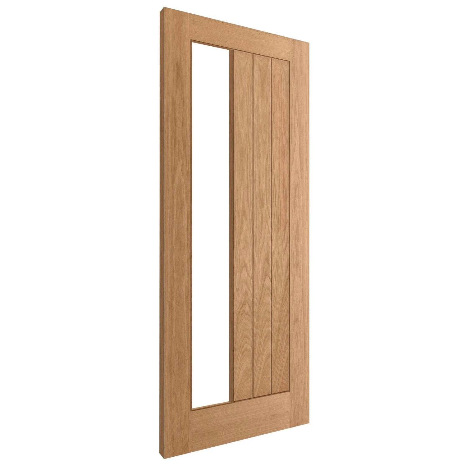 Oak Internal Fully Finished Farley 1 Light Obscure Offset Glass Made-to-Measure Door (121927) 3 Oak Internal Fully Finished Farley 1 Light Obscure Offset Glass Made-to-Measure Door (121927) - Image 3