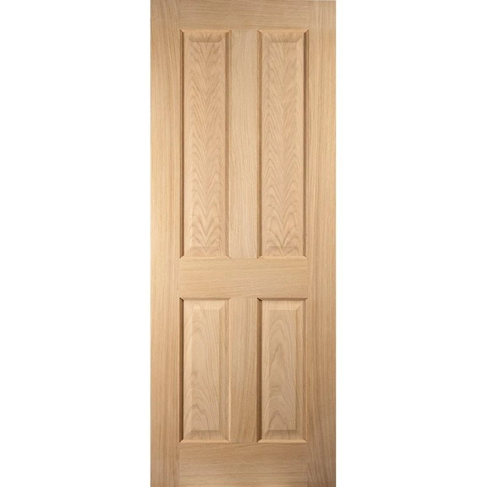 White Oak Fully Finished Internal Oregon 4 Panel FD30 Door (121795) 2 White Oak Fully Finished Internal Oregon 4 Panel FD30 Door (121795) - Image 2