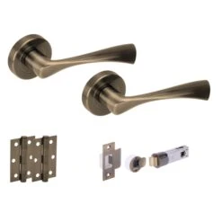 Oasis Internal Lever Handle Set - Antique Bronze (108082)