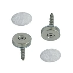 12mm Flush Mounted Countersunk Magnetic Catch - Satin Stainless Steel (122068)