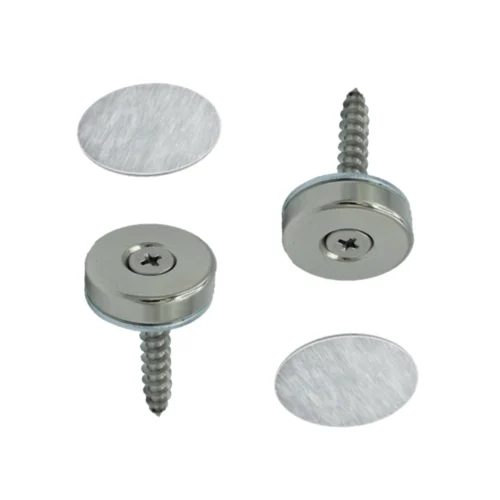 24mm Flush Mounted Countersunk Magnetic Catch - Satin Stainless Steel (122069)