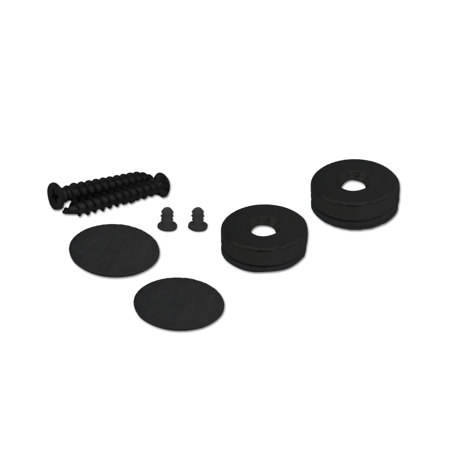 24mm Flush Mounted Countersunk Magnetic Catch - Black (122070) 2 24mm Flush Mounted Countersunk Magnetic Catch - Black (122070) - Image 2