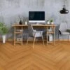 Warm Harvest Oak - Comfort Luxe 12mm Laminate Herringbone Flooring (122147)