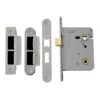 65mm (2.5'') Mortice Bathroom Lock - Satin Stainless Steel (75834)