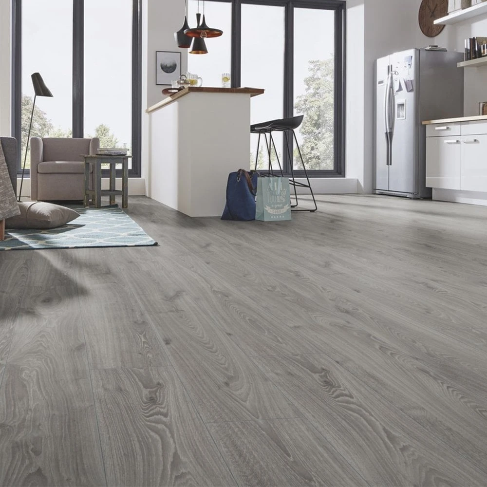 Timeless Grey Oak - Robusto Villa 12mm Laminate Flooring (84818) 1 Timeless Grey Oak - Robusto Villa 12mm Laminate Flooring (84818)