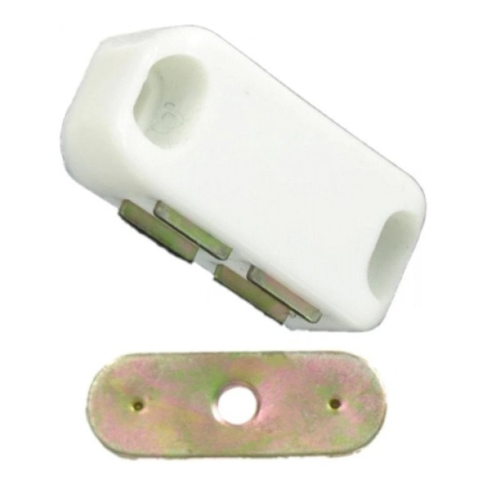 White Magnetic Catch Pair (84951) 1 White Magnetic Catch Pair (84951)