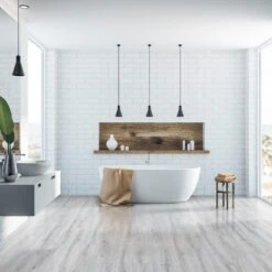 Glacier Oak - Lustre 8mm High Gloss Laminate Flooring (89182) -Oak Door Store 1716468255 96028700