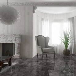 Agios Scuro - Lustre Stone 8mm High Gloss Laminate Flooring (91933)