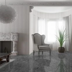 Elounda Cinzento - Lustre Stone 8mm High Gloss Laminate Flooring (91938) -Oak Door Store 1716468485 11526100