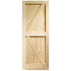External Solid Pine Unfinished Framed, Ledged And Braced Gate (LOLFLB) 9 External Solid Pine Unfinished Framed, Ledged And Braced Gate (LOLFLB) -Oak Door Store 1716468587 83786300