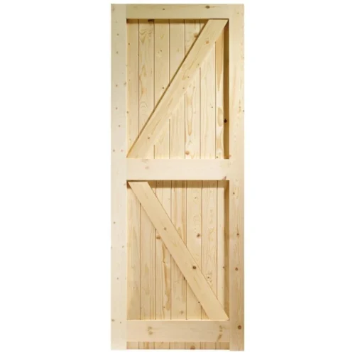 External Solid Pine Unfinished Framed, Ledged And Braced Gate (LOLFLB) -Oak Door Store 1716468587 83786300