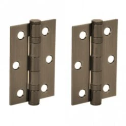 76mm (3'') Ball Bearing Hinge Pair, Antique Bronze (108610)