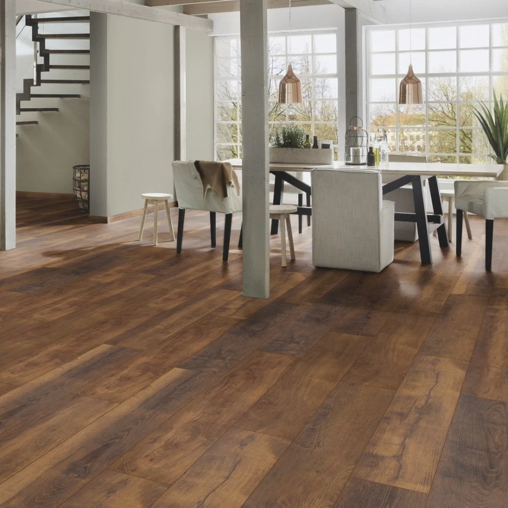 Laguna Oak - Atlantic 10mm Handscraped Moisture Resistant Laminate Flooring (122469) 6 Laguna Oak - Atlantic 10mm Handscraped Moisture Resistant Laminate Flooring (122469) - Image 6