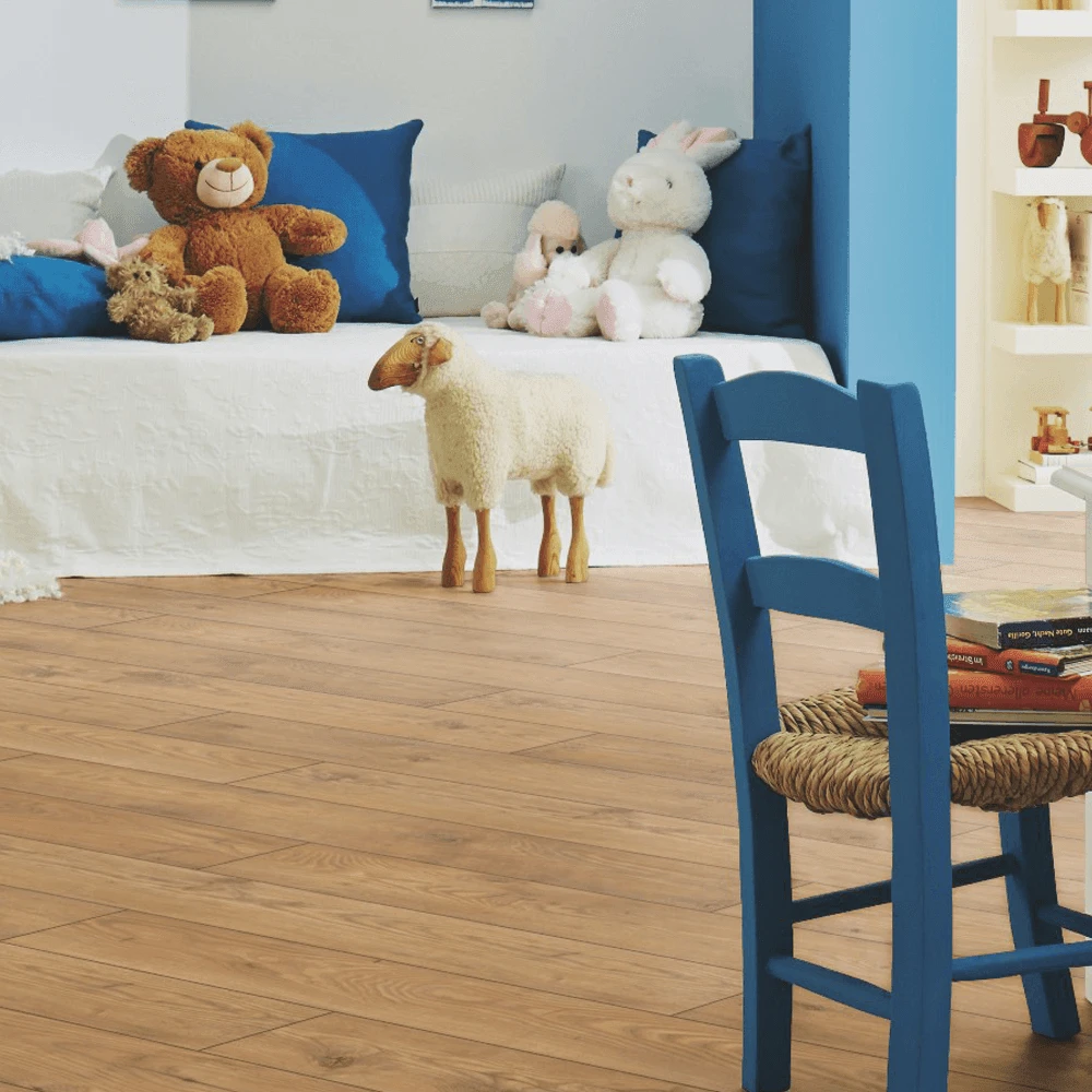 Tawny Chestnut - Atlantic 10mm Handscraped Moisture Resistant Laminate Flooring (122438) 7 Tawny Chestnut - Atlantic 10mm Handscraped Moisture Resistant Laminate Flooring (122438) - Image 7