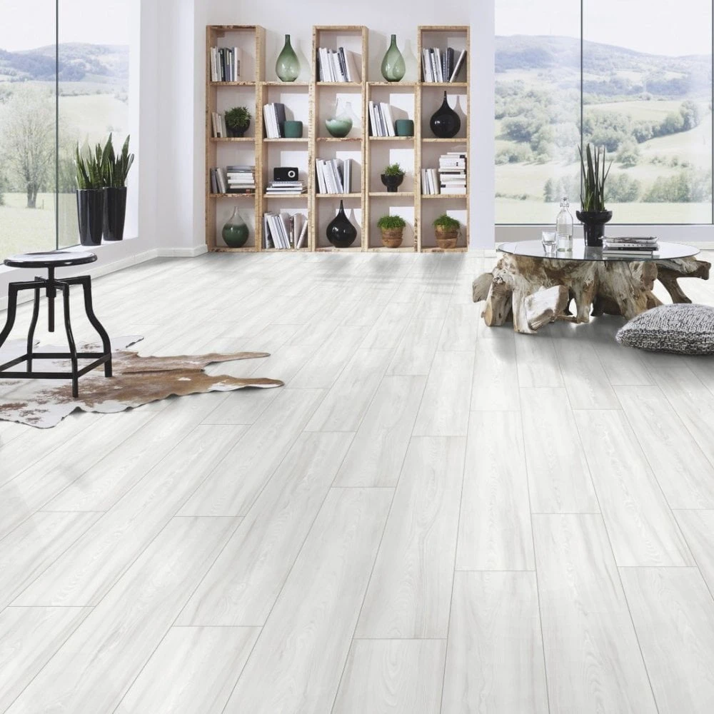 Virgin Scandi Larch - Atlantic 10mm Handscraped Moisture Resistant Laminate Flooring (122471) 3 Virgin Scandi Larch - Atlantic 10mm Handscraped Moisture Resistant Laminate Flooring (122471) - Image 3