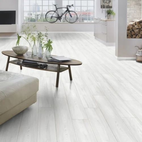 Virgin Scandi Larch - Atlantic 10mm Handscraped Moisture Resistant Laminate Flooring (122471) -Oak Door Store 1718281451 52005600
