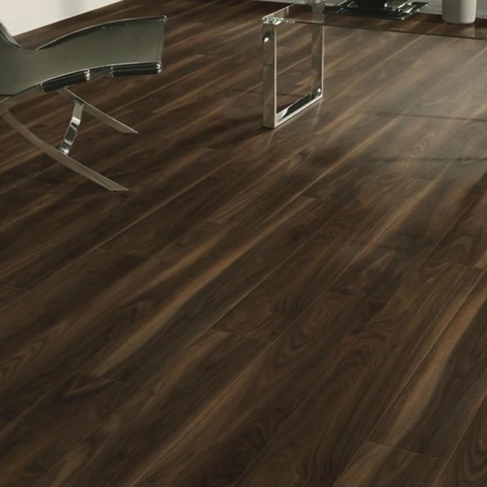 Dark Walnut - Eurohome Vario+ 12mm Laminate Flooring (122444) 2 Dark Walnut - Eurohome Vario+ 12mm Laminate Flooring (122444) - Image 2