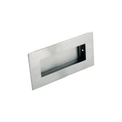 Rectangular Flush Pull Handle - Satin Stainless Steel (122508)