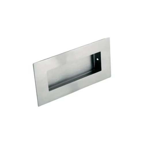 Rectangular Flush Pull Handle - Satin Stainless Steel (122508)