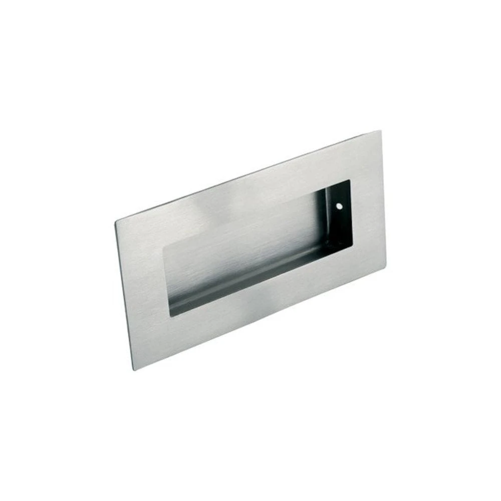 Rectangular Flush Pull Handle - Satin Stainless Steel (122508) 1 Rectangular Flush Pull Handle - Satin Stainless Steel (122508)