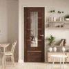 Walnut Internal Fully Finished Venice 1 Light Clear Glass Made-to-Measure Door (120553)