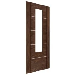 Walnut Internal Fully Finished Venice 1 Light Clear Glass Made-to-Measure Door (120553) -Oak Door Store 1719310211 57052500