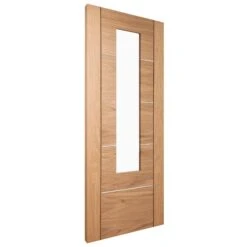 Oak Internal Fully Finished Venice 1 Light Clear Glass Door (120655) -Oak Door Store 1719311455 43334200