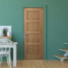 Oak Internal Fully Finished Shaker Made-to-Measure FD30 Fire Door (122646)