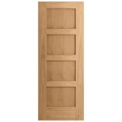 Oak Internal Unfinished Shaker Made-to-Measure FD30 Fire Door (122633) 6 Oak Internal Unfinished Shaker Made-to-Measure FD30 Fire Door (122633) -Oak Door Store 1719485515 97340100