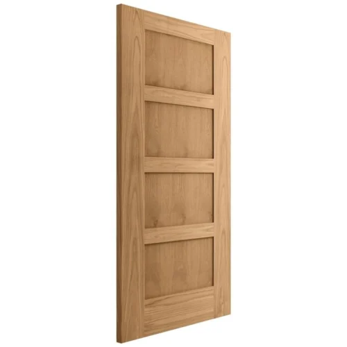 Oak Internal Unfinished Shaker Made-to-Measure FD30 Fire Door (122633) -Oak Door Store 1719485516 88408600