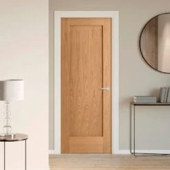 Oak Internal Unfinished Pattern 10 Made-to-Measure FD30 Fire Door (122637)
