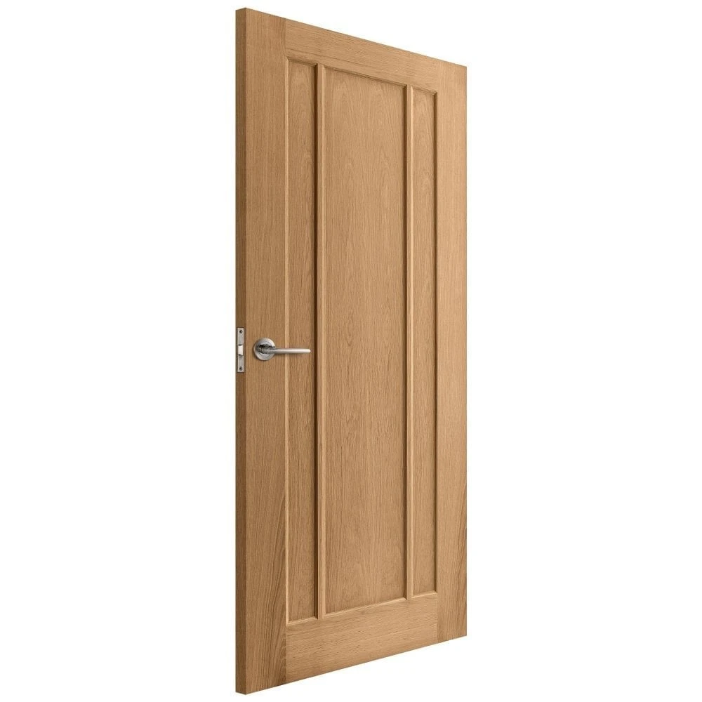 Oak Internal Unfinished Toledo Made-to-Measure FD30 Fire Door (122638) 2 Oak Internal Unfinished Toledo Made-to-Measure FD30 Fire Door (122638) - Image 2