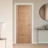 Oak Internal Fully Finished Parma Made-to-Measure FD30 Fire Door (122645)