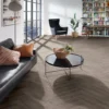 Rutherford Grey Oak - Herringbone 8mm Laminate Flooring (122457)