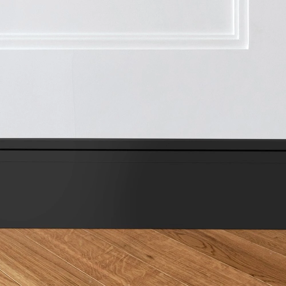 White - 2.4m Painted Wrapped Skirting Board (120111) 2 White - 2.4m Painted Wrapped Skirting Board (120111) - Image 2