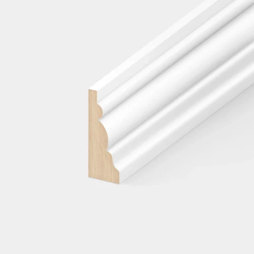 White - 2.4m Painted Decorative Barrel Moulding (122311)