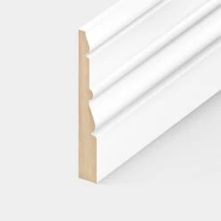 White - 2.4m Painted Decorative Skirting Board (122317)