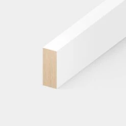 White - 2.4m Painted Base Board (122302) -Oak Door Store 1720515980 07642100