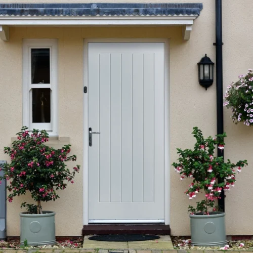 External White Painted Composite Farley Door (121034)