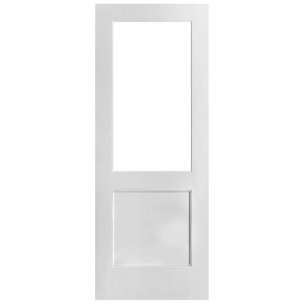 External White Painted Composite 2xG Clear Glass Door (121036) 2 External White Painted Composite 2xG Clear Glass Door (121036) - Image 2