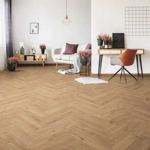 Sundance Oak - Herringbone 8mm Laminate Flooring (122506)
