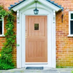 Hardwood External Unfinished 1 Light Clear Glass Stable Door (EXTHWSTBCG)