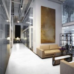 White Marble - Lustre Stone 8mm High Gloss Laminate Flooring (122548) -Oak Door Store 1720697469 63383200