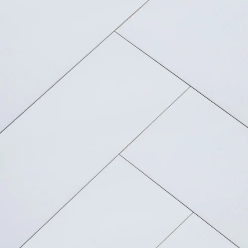 White - Lustre Herrringbone 6mm High Gloss Luxury Vinyl Flooring (122977) -Oak Door Store 1721810911 62289000